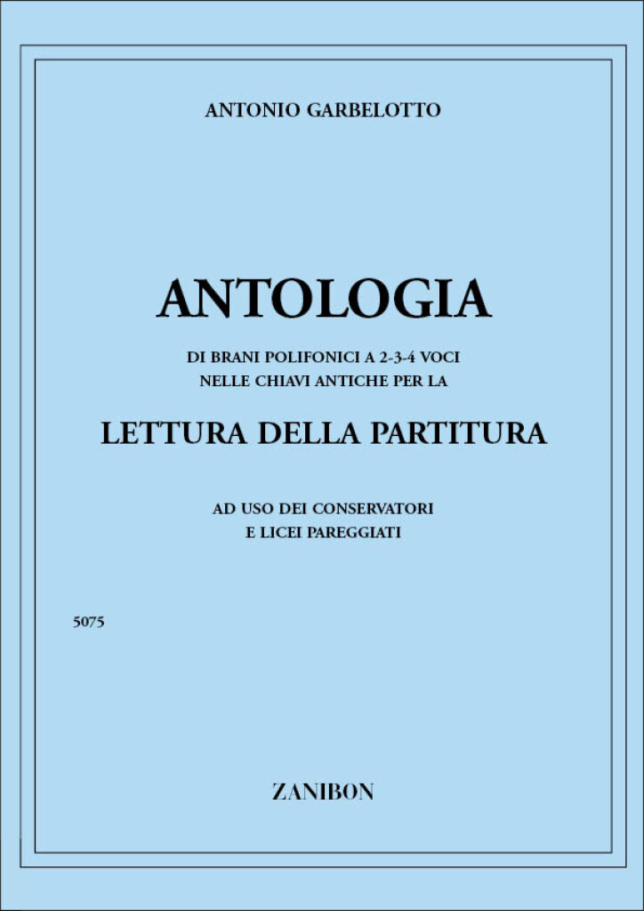 Antologia Di Brani Polifonici 2-3-4 Voci